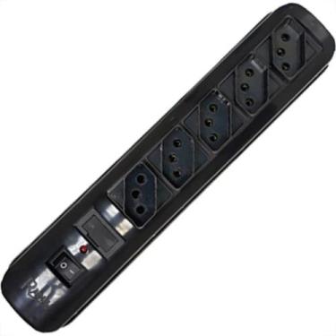 Imagem de Filtro Linha Radial 5 Tomada  Bivolt Preto