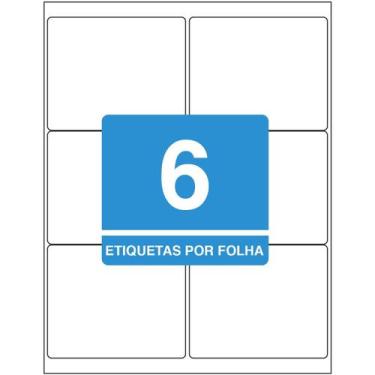 Imagem de Etiqueta Adesiva Inkjet/Laser Carta 84,7mmx101,6mm TB6184 600 Unidades