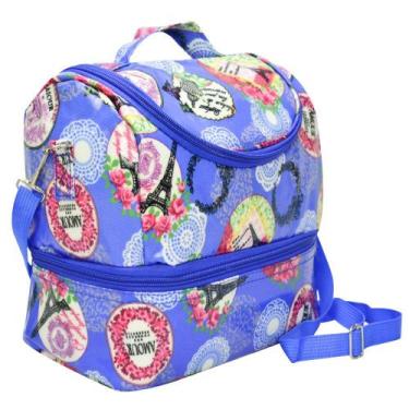 Imagem de Bolsa Feminina Necessaire Térmica Paris Azul CBRN16600 - Commerce Bras