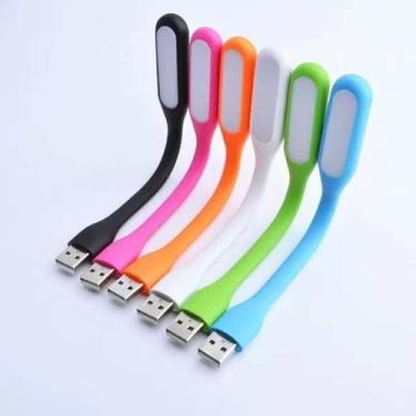 Imagem de Mini Lanterna Luminária Led Usb Portátil Notebook Leitura
