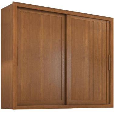 Imagem de Guarda Roupas Casal Ripado 2 Portas De Correr 4 Gavetas Trianon Zanzini Madeirado