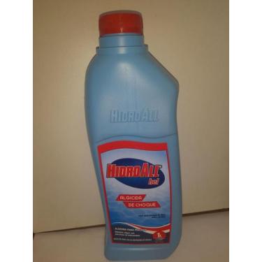 Imagem de Algicida choque hcl hidroall 1 litro, Azul e vermelho 