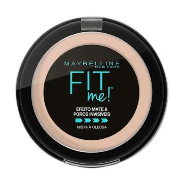 Imagem de Pó Compacto Maybelline Fit Me Efeito Mate Cor B01 Super Claro Bege com