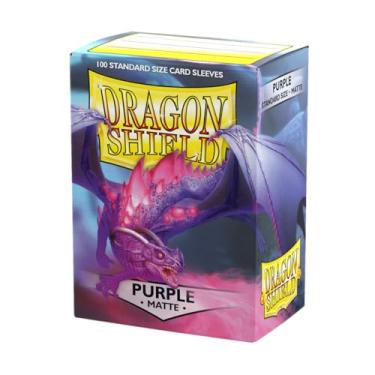 Imagem de Dragon Shield 11009 Matte Purple Standard Sleeves (100 Sleeves)