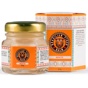 Imagem de Bálsamo Brazilian- Balm Tiger White Pomada Concentrada de Tigre Branco para Dor De Cabeça, Alívio Da Muscular, Massagem Corporal, Congestão Nasal, Picada de insetos Bálsamo Ayurvédico