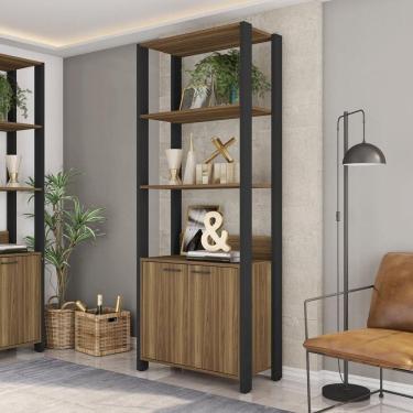 Imagem de Módulo para Closet 3 Prateleiras Aberto Byte Mel/Preto