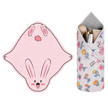 Imagem de GianiaChi Pano mágico autoadesivo | Protetor de lente de câmera + bolsa de armazenamento de cosméticos | Reutilizável, lavável, organizador dobrável | Estojo de viagem portátil para lentes, pincéis e