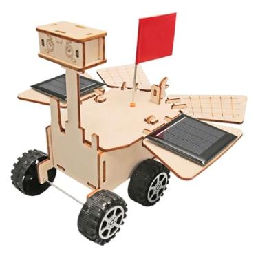 Imagem de MERIGLARE Kit Mar Rover movido a energia solar faça você mesmo, ferramenta educacional para crianças, marcenaria, engenharia, artesanato, presente de