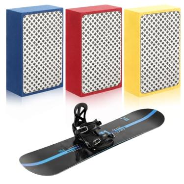 Imagem de Lothee 3 peças de pedras de amolar de diamante para snowboard ski borda chanfrada lixa de diamante 60, 100, 200 gramatura Snowboard amolador de skate no gelo para polimento de amolar de esqui