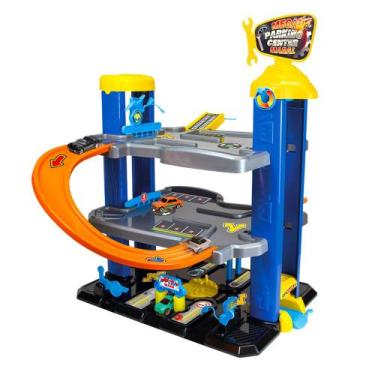Imagem de Pista Carrinho Infantil Mega Parking Center Azul Maral