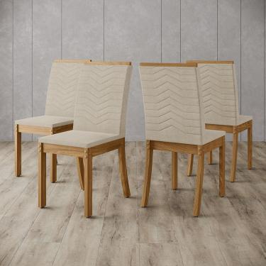 Imagem de Conjunto de 04 Cadeiras Estofadas Dina Henn