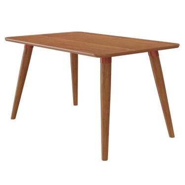 Imagem de Mesa de Jantar Adele 4 Lugares Retangular Tampo Mdf 130x80cm Cinamomo Milani Movelaria