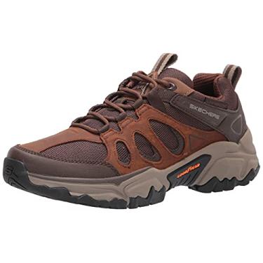 Imagem de Skechers Terraform-Selvin Goodyear Sapato Oxford masculino de borracha com cadarço, Cdb (Crazy Horse, marrom escuro), 39