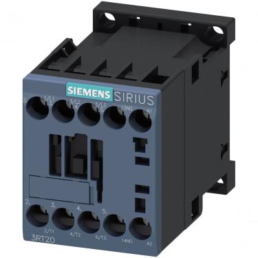 Imagem de Contator Siemens 3RT2517-1AF00 para Manobra de Motor 12A 2NA+2NF 110V 50-60HZ Inox