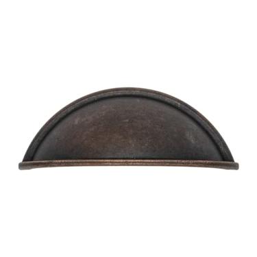 Imagem de Puxador Concha Gaveta Armário Colonial Antigo Rose Brilhante (Bronze Envelhecido)