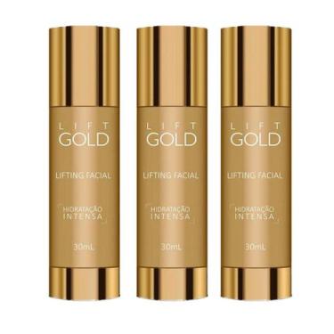 Imagem de Kit Com 3 Sérum Facial Lift Gold Tratamento Revitalizante - Gold Club