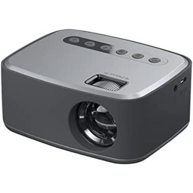 Imagem de Projetor Com Alto-falante 1080P Compatível Mini Projetor De Filme Portátil Projetor De Vídeo Compatível Com TV Stick Smartphone HDMI USB AV Para Cinema Em Casa E Filmes Ao Ar Livre,Prata,incompara