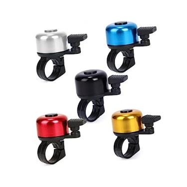 Imagem de Parliky 5 Unidades campainha bicicleta campainha para bicicleta anel de cor sinos pequenos coloridos guidão colorido campainha de bicicleta buzina de bicicleta sininho o sino