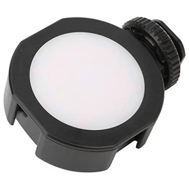 Imagem de Luz LED, luz de preenchimento circular fotográfico com sapata fria para transmissão ao vivo para minutos de reunião