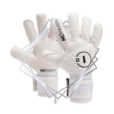 Imagem de Luva de Goleiro Profissional N1 Cronos (Branco, 10)