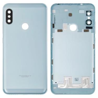 Imagem de Peças de reparo de substituição da capa da bateria da carcaça compatíveis com Xiaomi Mi A2 Lite, Redmi 6 Pro, (azul escuro, M1805D1SG)