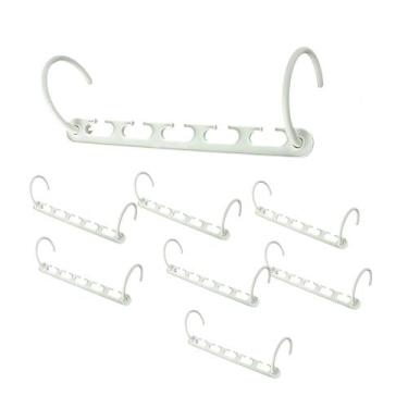 Imagem de Cabideiro Organizador de Roupas 8 peças Cabide Multifuncional Compacto