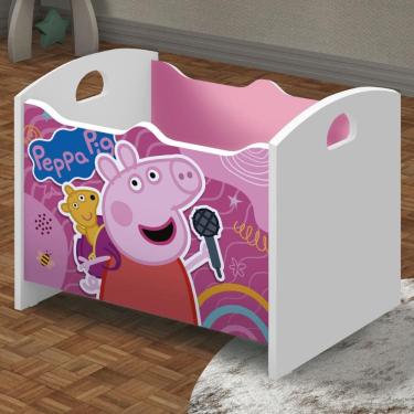 Imagem de Baú Infantil Organizador Venezuela Rosa Branco