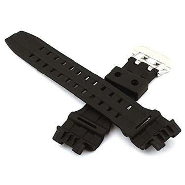 Imagem de ewatchaccessories Pulseira de substituição de borracha PU compatível com G-9200 / GW-9200 / GW-9200J / GW 9200/10297191 / GW 9200 / G 9200 / GW 9200J / GW 9200 / GW9200 / G9200
