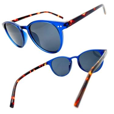 Imagem de Óculos de Sol Joachim Heat, Tamanho P, Casual, Masculino, Feminino, Proteção UV400, Desing Italiano, Tendência Europa (Azul Leopardo - Cor 7)