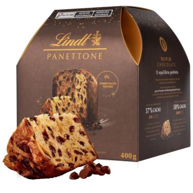 Imagem de Panettone Lindt Duplo Chocolate 400g