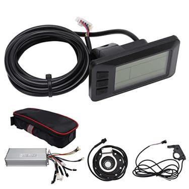 Imagem de 35a Controlador de motores de bicicleta senoidal com o painel LCD7U Kit de conversão de bicicleta elétrica totalmente configurado para bicicleos elétricos DIY Bicicletas elétricas