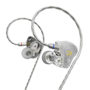 Imagem de ND 001 4BA+1DD in Ear Monitor, Fones de ouvido HiFi IEM, fones de ouvido graves profundos com fio com cabo removível sem emaranhamento
