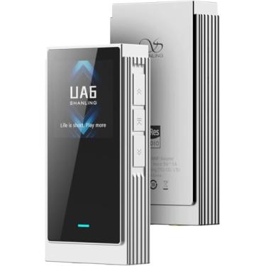 Imagem de SHANLING Amplificador de fone de ouvido portátil UA6, amplificador USB DAC, CS43131x4 DAC, 768kHz/32bit DSD512, tela de 1,3 polegadas, para Android/iOS/Mac/Windows, saída 3,5/4,4 mm/SPDIF, saída de