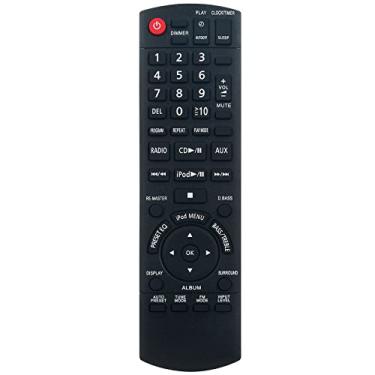 Imagem de Controle remoto de substituição N2QAYB000518 para sistema estéreo compacto Panasonic SC-HC20P-K SC-HC20 SA-HC20 SC-HC20DB