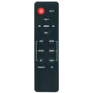 Imagem de Controle remoto de substituição Commander compatível com Nakamichi Soundbar BF21 2.1-Channel Sound Bar