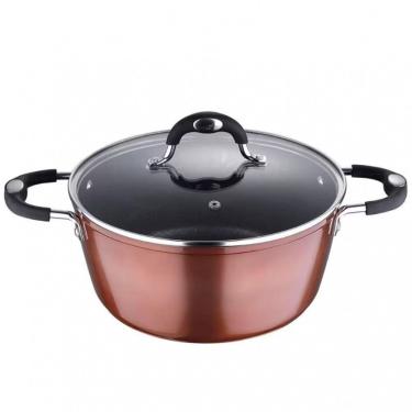 Imagem de Caçarola Bergner Em Alumínio Com Fundo De Indução 24 Cm Marrom