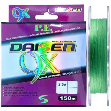 Imagem de Linha Multifilamento Daisen 9x 0,50mm 80lb 150m Verde