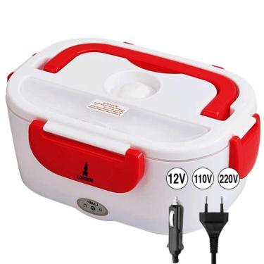 Imagem de Marmita Elétrica Portátil 6010 Aquecedor de Alimentos 1,5L 110V Ou 220V Vermelho Lorben