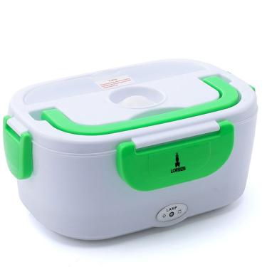 Imagem de Marmita Elétrica Portátil para Alimentos 6010 1,5L 110V Ou 220V e Plugue Carro 12V Verde Lorben
