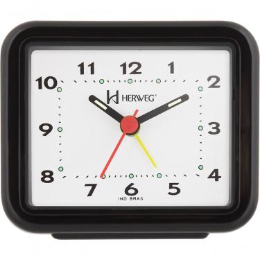 Imagem de Relógio Despertador Quartz Alarme Forte Preto - Preto