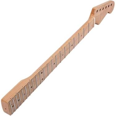 Imagem de Braço De Guitarra Elétrica, 22 Trastes Maple Substituição Guitarra De Braço, 25.5 Ih, Com Linha Média Dorsal, Para Instrumento Musical Baixo