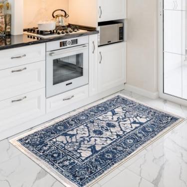 Imagem de 2 Tapete Cozinha Absorve 1 Milhão de pontos 60x90 Mon Vr (M8Mon AZUL Egípcio Alto Padrão - 1 milhão de pontos Alto Padrão)