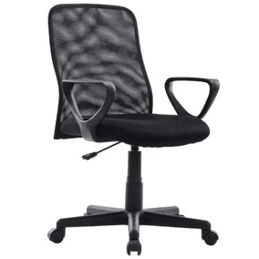 Imagem de Cadeira Office Mymax, 110 Kg, Tela Mesh, Assento D24, Giratória, Preta