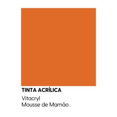 Imagem de Tinta Semibrilho Premium Laranjas - Vitacryl, Musse de Mamão, 3,6 lts