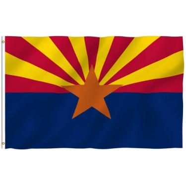 Imagem de Bandeira Anley Arizona State Poliéster 90x150cm com ilhós de latão