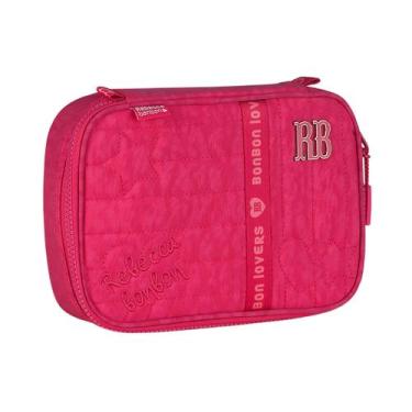 Imagem de Estojo Box Juvenil Escolar Rebecca Bonbon 36 Elásticos Teen, Rosa