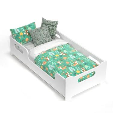 Imagem de Mini Cama Infantil Montessoriana Encanto - MS Móveis, Branca