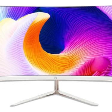 Imagem de Monitor Curvo LED 23" Polegadas Widescreen Borda Infinita Full HD- Branco