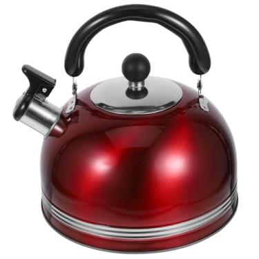 Imagem de wang hao shop Chaleiras de chá, bule de aço inoxidável Whistli3L, bule de chá, chaleira de água quente, caldeira de café, chaleira de água rápida para ferver,