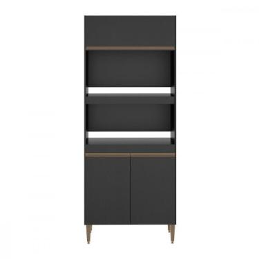 Imagem de Armário para Forno Microondas para Cozinha 80x202cm 0453 Menu Móveis, 